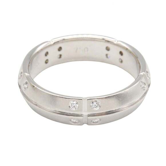 Tiffany & Co. Infinity Diamond Ring in 18K White Gold 0.13  TIFFANY 18k Silver Diamond Ring